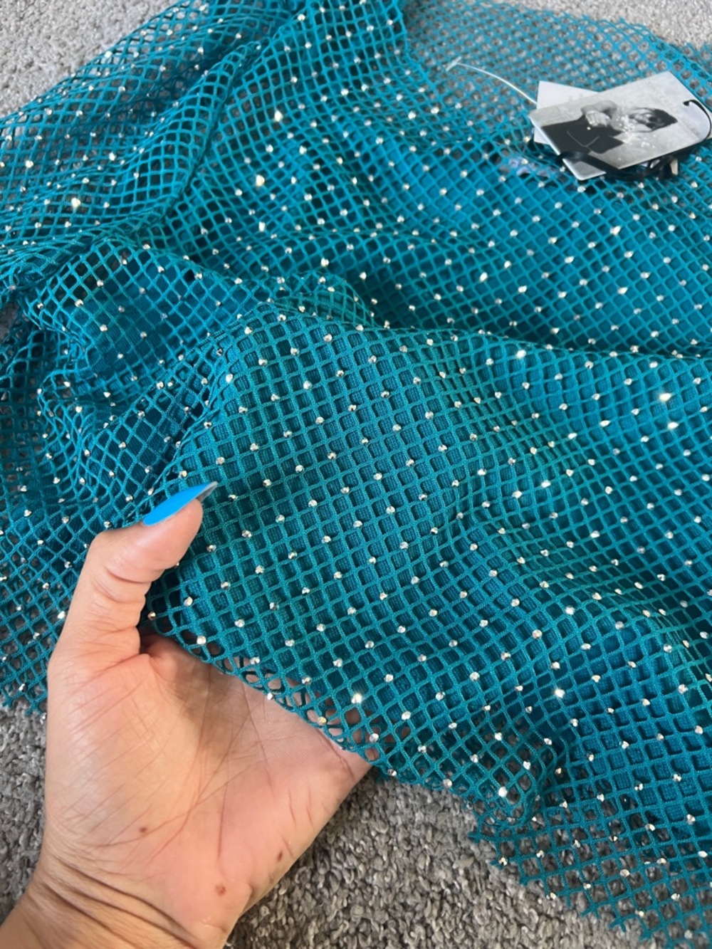 Mesh Rhinestone Top bin 6 - Picture 2 of 5